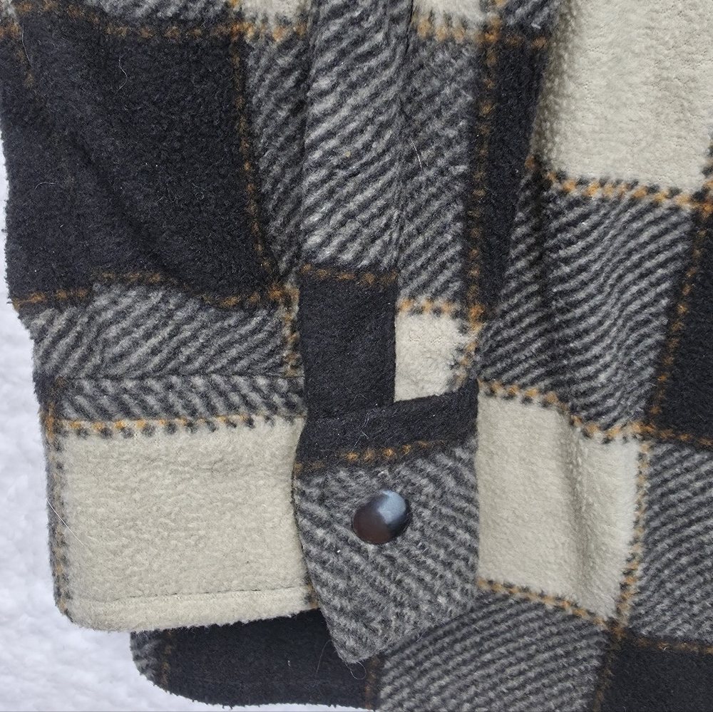 Lifted Research Group LRG Plaid Fleece Shirt Jacket – Size L - Picture 6 of 10